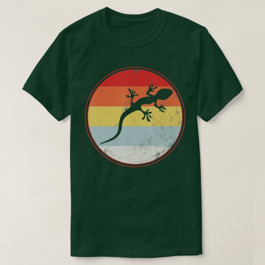 T-shirt Hobby Lizard Vintage Geckos (Design devant)