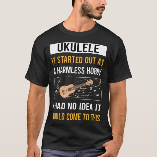 T-shirt Hobby sans danger Ukulele (Devant)