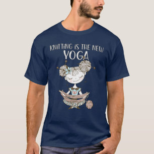 T-shirt Hobby Tricot est le nouveau Yoga Knittingfan