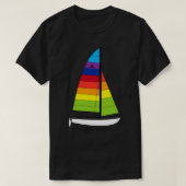 T-shirt Hobie 16 Catamaran Vie de voilier est meilleure vo (Design devant)