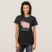T-shirt Hochons et baisers Funny Hog Pig Pun Dark BG (Devant entier)