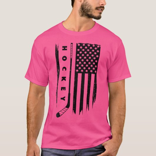 T-shirt Hockey américain Drapeau Hockey (Devant)