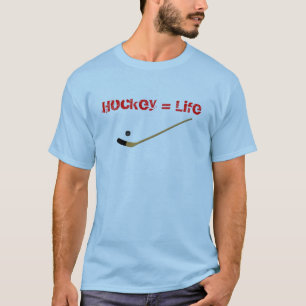 T-shirt Hockey = chemise de la vie