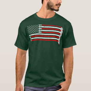 T-shirt Hockey Chemise Hockey Américain Drapeau Chemise Ho