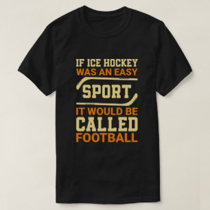 T-shirt Hockey contre football
