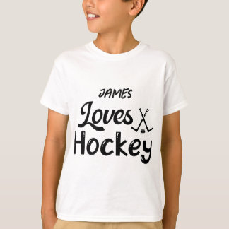 T-shirt Hockey d'amour personnalisé