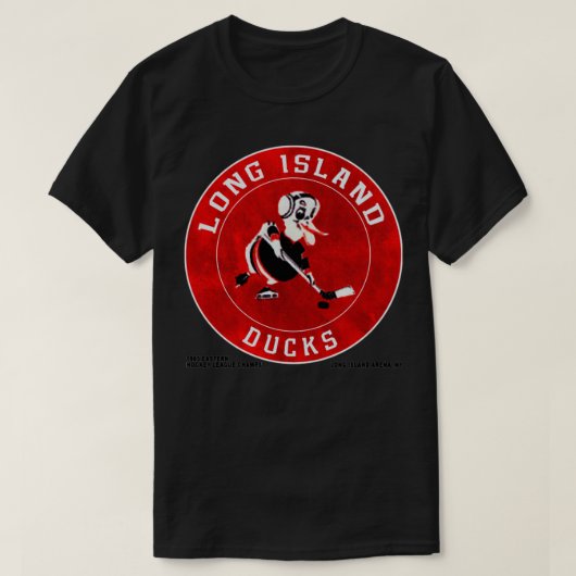 T-shirt Hockey des canards de Long Island (Design devant)