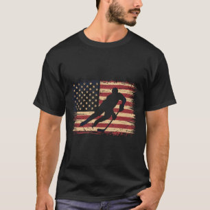 T-shirt Hockey Drapeau Américain