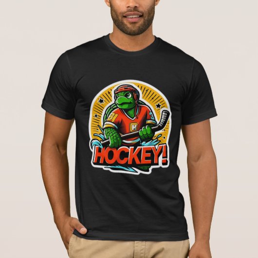 T-SHIRT HOCKEY GLACE-MER TURTUE 4 (Devant)
