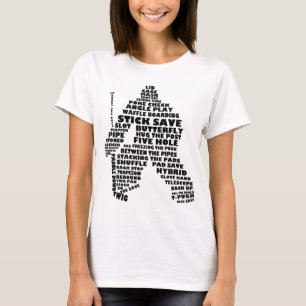 T-shirt Hockey Goalie Word Art