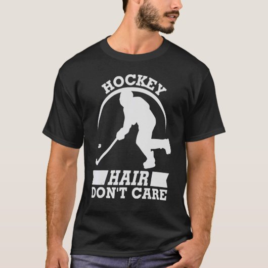 T-shirt Hockey Hair s'en fiche Hockey (Devant)