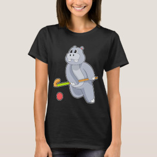 T-shirt Hockey Hippo bâton