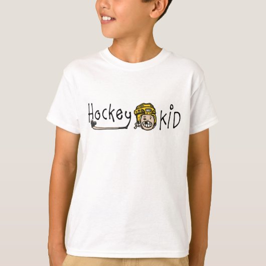 T-shirt Hockey Kid Yellow (Devant)