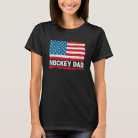 Hockey Papa America Us Drapeau Patriot Vintage