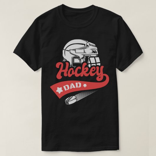 T-shirt Hockey Papa Ice Hockey (Design devant)