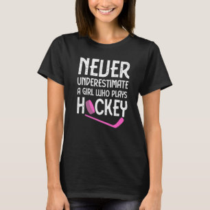 T-shirt Hockey Pour Femmes Filles Joueuse De Hockey Sur Gl