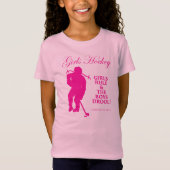 T-Shirt Hockey pour filles (Devant)