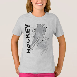 T-shirt Hockey pour filles à double vision
