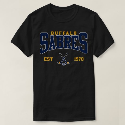 T-shirt Hockey Retro Buffalo (Design devant)