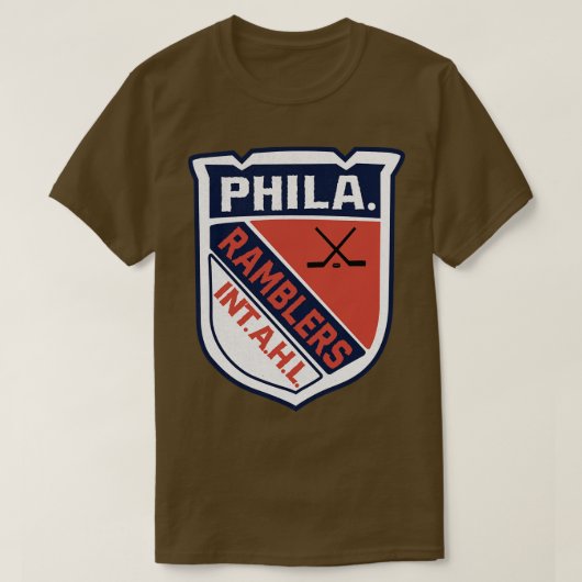 T-shirt Hockey Retro Philadelphia Ramblers 1941 (Design devant)