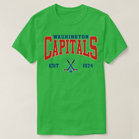 T-shirt Hockey Retro Washington (Design devant)