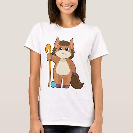 T-shirt Hockey sur gazon à cheval (Devant)