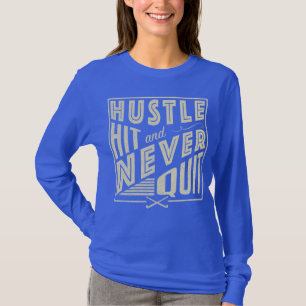 T-shirt Hockey sur gazon, frapper et ne jamais cesser