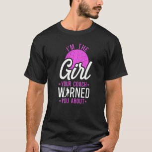T-shirt Hockey sur gazon Je suis la fille votre entraîneur