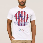 T-SHIRT HOCKEY SUR GLACE ETATS-UNIS (Devant)