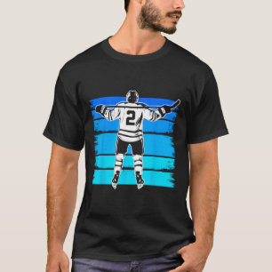 T-shirt Hockey sur glace garçons numéro 2 2e anniversaire