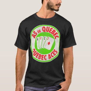 T-shirt Hockey Sur Glace Rétro Sur Déficit Des As Du Québe