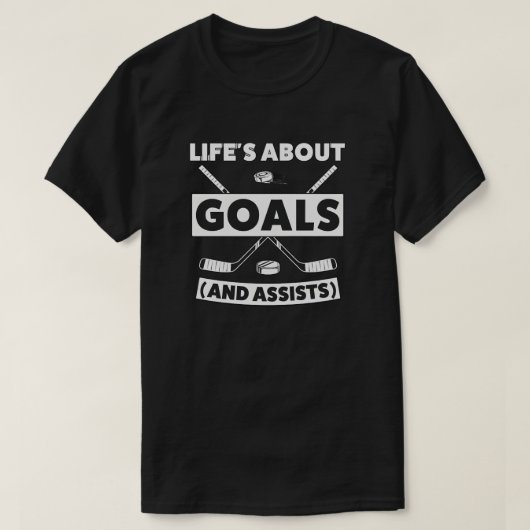 T-shirt Hockey Team Spirit Quote Tee (Design devant)