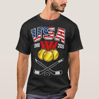 T-shirt Hockey Vintage Usa Bâtons Croisés 1982 2026