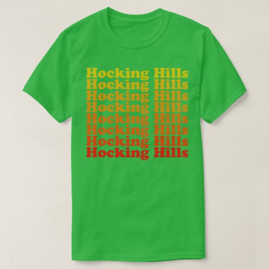 T-shirt Hocking Hills State Park Ohio Retro (Design devant)