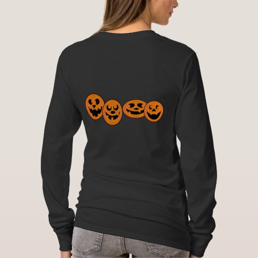 T-shirt Hocus Pocus Halloween sorcière Chat Jack-o'-lanter (Dos)