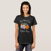 T-shirt Hocus Pocus I Need Coffee to Focus Halloween Teach (Devant entier)