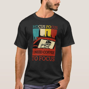 T-shirt Hocus Pocus J'ai besoin de café pour focaliser Ske