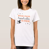 T-shirt Hocus Pocus Moderne Orange et Noir Halloween (Devant)