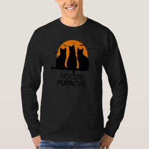 T-shirt Hocus Purrcus Pocus Halloween Chats sorciers Parod