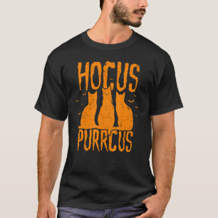 T-shirt Hocus Purrcus Sorcière de chat d'Halloween Parodie