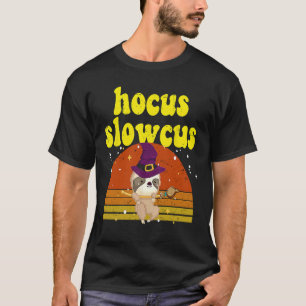 T-shirt Hocus Slowcus Sorcière Paresseux Rétro Mignon Anim