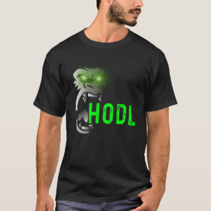T-shirt HODL Gorilla Gang Angry Ape Green Eyes Mème Stonk