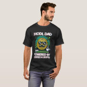 T-shirt Hodl Papa Propulsé Par Café & Crypto (Devant entier)