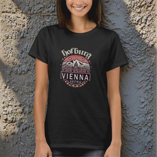 T-shirt Hofburg in Circles femmes Basic