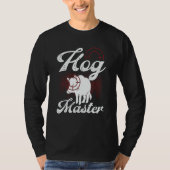 T-shirt Hog Hunting Hog Master Wild Boar Hunter Boar (Devant)
