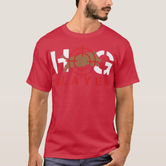 T-shirt Hog Slayer Hunting Wild Boar Pig Hunter Premium 