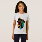 T-Shirt HOGWARTS™ Castle Crest House Pride Badge (Devant entier)