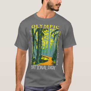 T-shirt Hoh Rainforest Washington National Park Vintage 