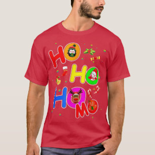 T-shirt Hoho Homo Christmas Santa Hat Love Is Love Lgb
