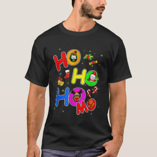 T-shirt Hoho Homo Christmas Santa Hat Love Is Love Lgb